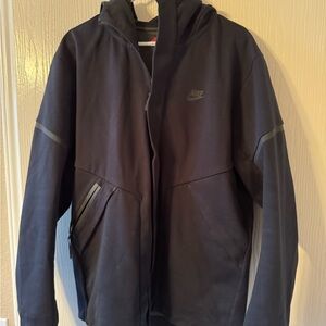 Nike Men's Tech Fleece Black Hooded Jacket